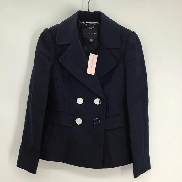 Banana Republic Women’s Double Breasted Blazer/Jacket Navy Career NWT Size XS - Picture 1 of 11
